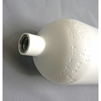 Stahlflasche / Tauchflasche 2 Liter 300 bar 100mm M18x1,5mm ohne Ventil weiß
