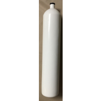 Stahlflasche / Tauchflasche 8,5 Liter 230 bar 140mm M25x2 ohne Ventil weiß