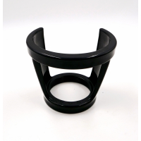 Valve protection basket carrying handle for industrial bottles, black plastic, up to 50kg bottles