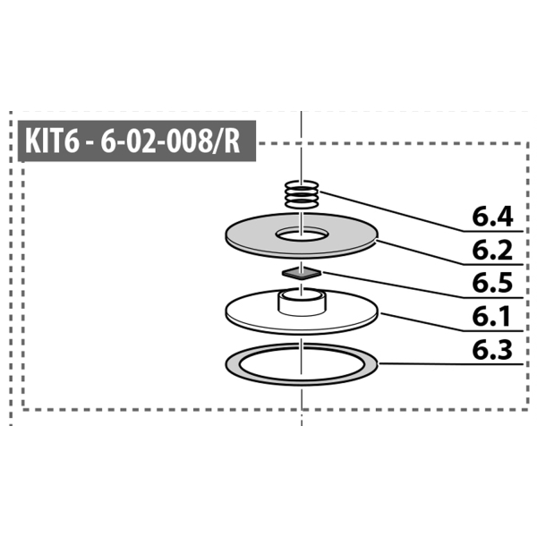 Coltri KIT 2nd stage MCH6 ICON valve (KIT CORPO VALVOLA 2° STADIO)