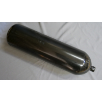 Stahlflasche / Tauchflasche 12 Liter 230 bar 178mm M25x2 ohne Ventil schwarz