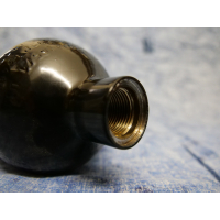Stahlflasche / Tauchflasche 3 Liter 232 bar 100mm M18x1,5 ohne Ventil schwarz
