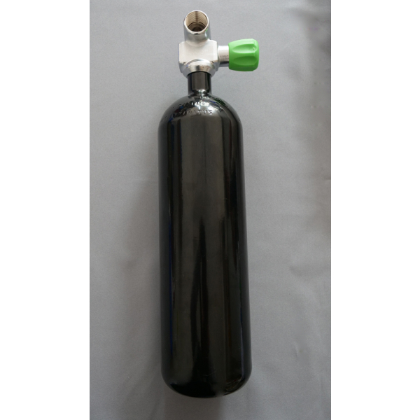 Tauchflasche 2 Liter, komplett mit Tauchflaschenventil 300 Bar