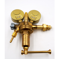 Bottle pressure reducer for compressed air from 200 bar to 0-30 bar.