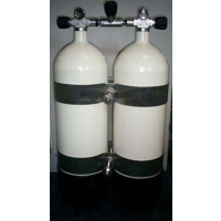 Double pack 12 liters 232bar 204mm compressed air with...