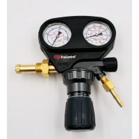 Bottle pressure regulator for compressed air from 200 bar to 0-20 bar.